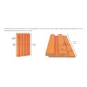 Ver imagem 7 de Painel Ripado 6CMX15MMX2,70MMDF Laranja/Curupixá Casablanca