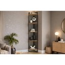 Ver imagem 3 de Prateleira Decorativa Sala Estar Industrial LI022 Canela/Preto - Kappesberg