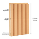 Ver imagem 7 de Painel Ripado 6cm X 15mm X 2,70m Mdf Casablanca