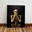 Ver imagem 7 de Kit3 Quadro Decorativo Caveira Esqueleto Dark Moderno Gótico 40x28cm