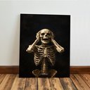 Ver imagem 6 de Kit3 Quadro Decorativo Caveira Esqueleto Dark Moderno Gótico 40x28cm