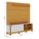 Ver imagem 2 de Home Theater Jurerê 1.8 para TV até 75" 182cm MDP com Nichos Off White