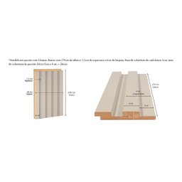 Painel Ripado 6cm x 15mm x 2,70m  MDF Casablanca - 7