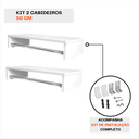 Ver imagem 7 de Kit 2 Cabideiro Arara Suspenso com Prateleira Porta Roupas Quarto Closet Loja