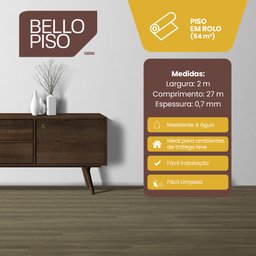 Piso Vinilico em Manta 0,7mm x 2,70m (Rolo de 54m²) Bello Piso  - 2