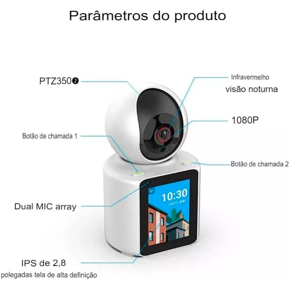 Câmera Segurança Interna Wifi Idosos e Crianças - 3