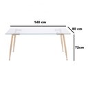 Ver imagem 6 de Conjunto de Sala de Jantar Mesa com Tampo de Vidro com 4 Cadeiras Eames