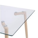 Ver imagem 7 de Conjunto de Sala de Jantar Mesa com Tampo de Vidro com 4 Cadeiras Eames