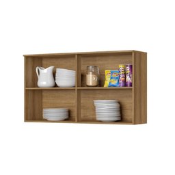 Armário Aéreo Cozinha Paola 2 Portas Vidro Reflecta Delmarco Mel - 2