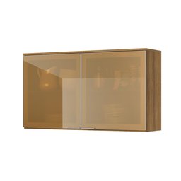 Armário Aéreo Cozinha Paola 2 Portas Vidro Reflecta Delmarco Mel - 1