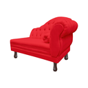Ver imagem 4 de Recamier Sofá Esquerdo Larissa 120cm Sala Corano Vermelho - Incasa Decor