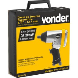 Chave de Impacto Pneumática 1/2" Vonder Civ 012 - Alta Durabilidade e Potência - 4