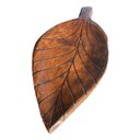 Ver imagem 2 de Fruteira Petisqueira Bandeja de Madeira Folha Grande