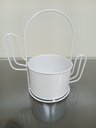 Ver imagem 6 de Garden Cachepô 23x24x13cm Metal Branco Cacto