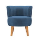 Ver imagem 5 de Cadeira Estofada para Sala de Estar Tecido Veludo Aconchegante Reforçada Ergonômica