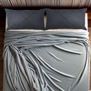 Ver imagem 2 de Conjunto Porta Travesseiro em Veludo Drapeado Cinza Chumbo