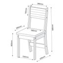 Ver imagem 4 de Conjunto para Sala de Jantar com 4 Cadeiras Cloe