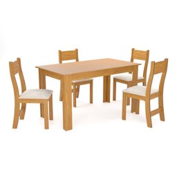 Conjunto para Sala de Jantar com 4 Cadeiras Cloe - 2