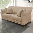Ver imagem 2 de Sofa 2 Lugares Retro Polo 160cm com Almofada Suede 1101 Ezz 1101