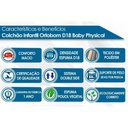 Ver imagem 2 de Colchão Berço Ortobom Infantil D18 Baby Physical (60x130x10) -