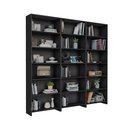 Ver imagem 2 de Estante de Livros 171CMX182CM Kit 3 Estantes LV200 Preto