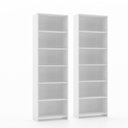 Ver imagem 2 de Estante de Livros 114CMX182CM Kit 2 Estantes LV200 Branco