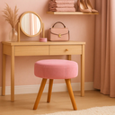 Ver imagem 1 de Puff Redondo Decorativo Magnus Penteadeira Madeira