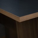 Ver imagem 6 de Conjunto Sala de Jantar Mesa Tampo de Madeira 4 Cadeiras Rustic/preto/bege Marrom Samara Madesa