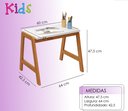 Ver imagem 4 de Kit Cama Montessori Infantil com Colchão e Mesinha com Banco de Estudo