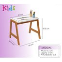 Ver imagem 4 de Kit Cama Montessori Infantil com Colchão e Mesinha com Banco de Estudo