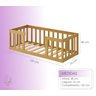 Kit Cama Montessori Infantil com Colchão e Mesinha com Banco de Estudo - 5