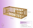 Ver imagem 5 de Kit Cama Montessori Infantil com Colchão e Mesinha com Banco de Estudo