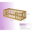 Ver imagem 5 de Kit Cama Montessori Infantil com Colchão e Mesinha com Banco de Estudo