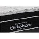 Ver imagem 4 de Cama Box Baú Queen: Colchão Molas Ensacadas Ortobom SuperPocket Elegant + Base CRC Suede Black(