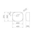 Ver imagem 2 de Cuba de Embutir 40x34x14,5 Inox Brilho Riva Docol