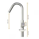 Ver imagem 5 de Torneira Banheiro Lavatório Metal Quadrada Cromada