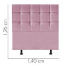 Ver imagem 3 de Cabeceira para Cama Box Casal 1,40 Cm Espanha:rosa Bebe