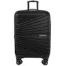 Mala de Bordo 10kg Viagem Pequena Preto Expansível 360° Abs American Tourister Recife Cadeado Tsa Sa - 1