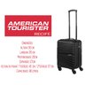 Mala de Bordo 10kg Viagem Pequena Preto Expansível 360° Abs American Tourister Recife Cadeado Tsa Sa - 2