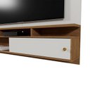 Ver imagem 7 de Painel Suspenso para TV até 70 Polegadas MDF 181cmx166cm Morretes Bege Off White/Amêndoa