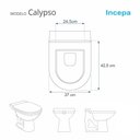 Ver imagem 5 de Assento Sanitário Poliéster para Louça Calypso (incepa) Aço (reb. Oculto) Verde Água