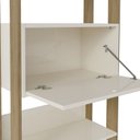 Ver imagem 6 de Estante Livreiro 1 Porta 166x63 Cm Carvalho Off White Arly