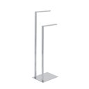 Ver imagem 1 de Porta Papel Higiênico De Piso Duplo Cipó Pingoo.casa - Prata