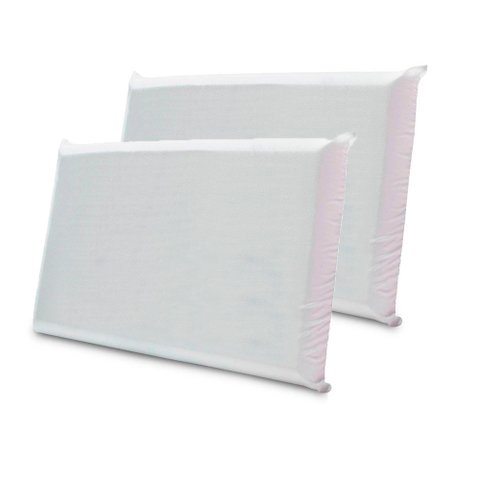 Kit 2 Travesseiros Espuma Ortopédico Firme Antialérgico 50x70cm BF Colchões