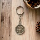 Ver imagem 2 de Chaveiro Medalha de São Bento Ouro Velho