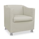 Ver imagem 1 de Poltrona Decorativa Tillak Tilla em Suede para Sala de Estar, Consultório e Recepção - Corino - Bege