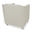 Ver imagem 4 de Poltrona Decorativa Tillak Tilla em Suede para Sala de Estar, Consultório e Recepção - Corino - Bege