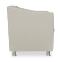 Ver imagem 3 de Poltrona Decorativa Tillak Tilla em Suede para Sala de Estar, Consultório e Recepção - Corino - Bege