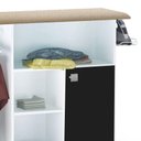 Ver imagem 2 de Tábua de Passar Roupa com Balcão Vitória Branco-preto 107 Cm - Pallazio