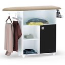 Ver imagem 1 de Tábua de Passar Roupa com Balcão Vitória Branco-preto 107 Cm - Pallazio